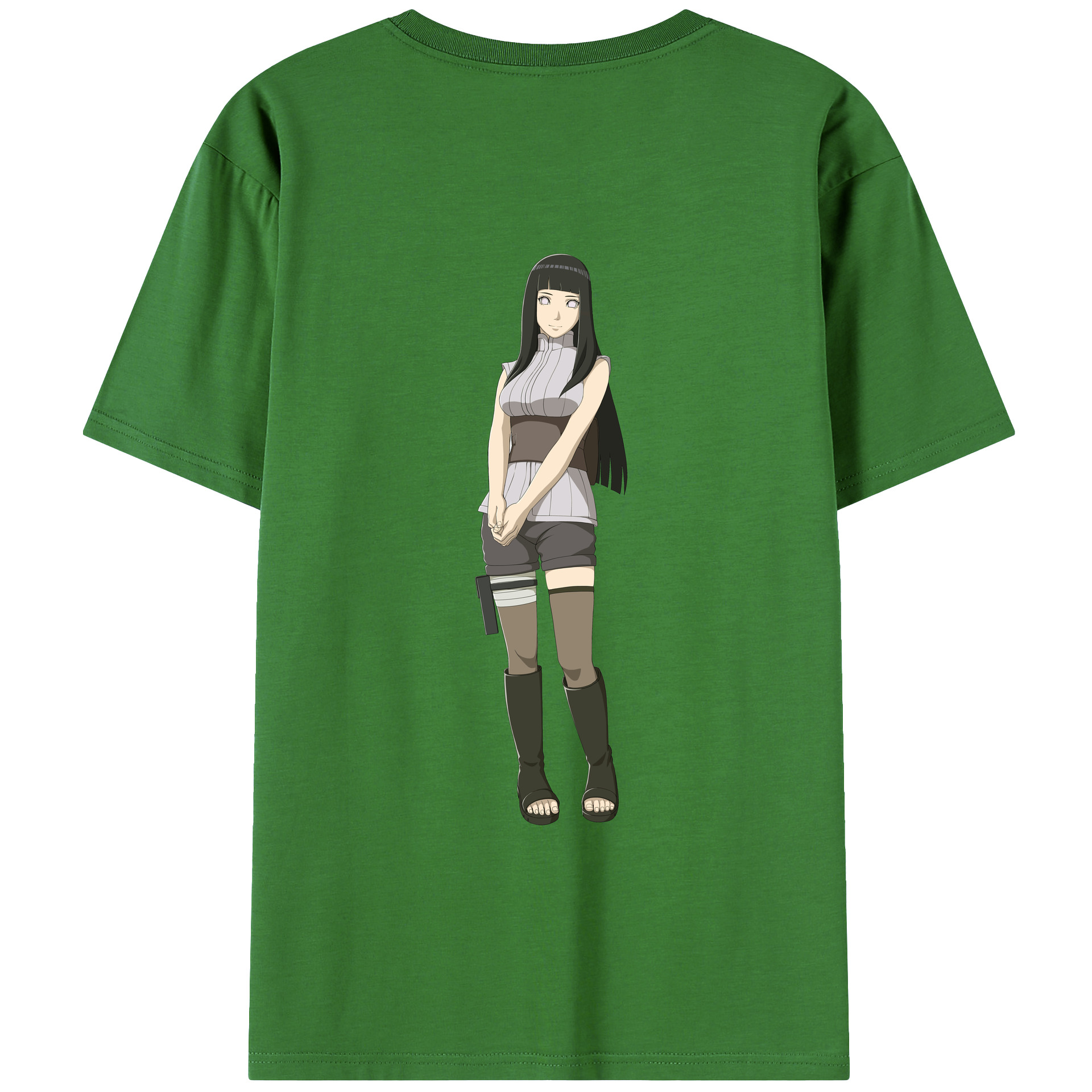 （画像用） NARUTO -ナルト- 日向ヒナタ Hyūga Hinata レディース半袖Tシャツ(バックプリント)